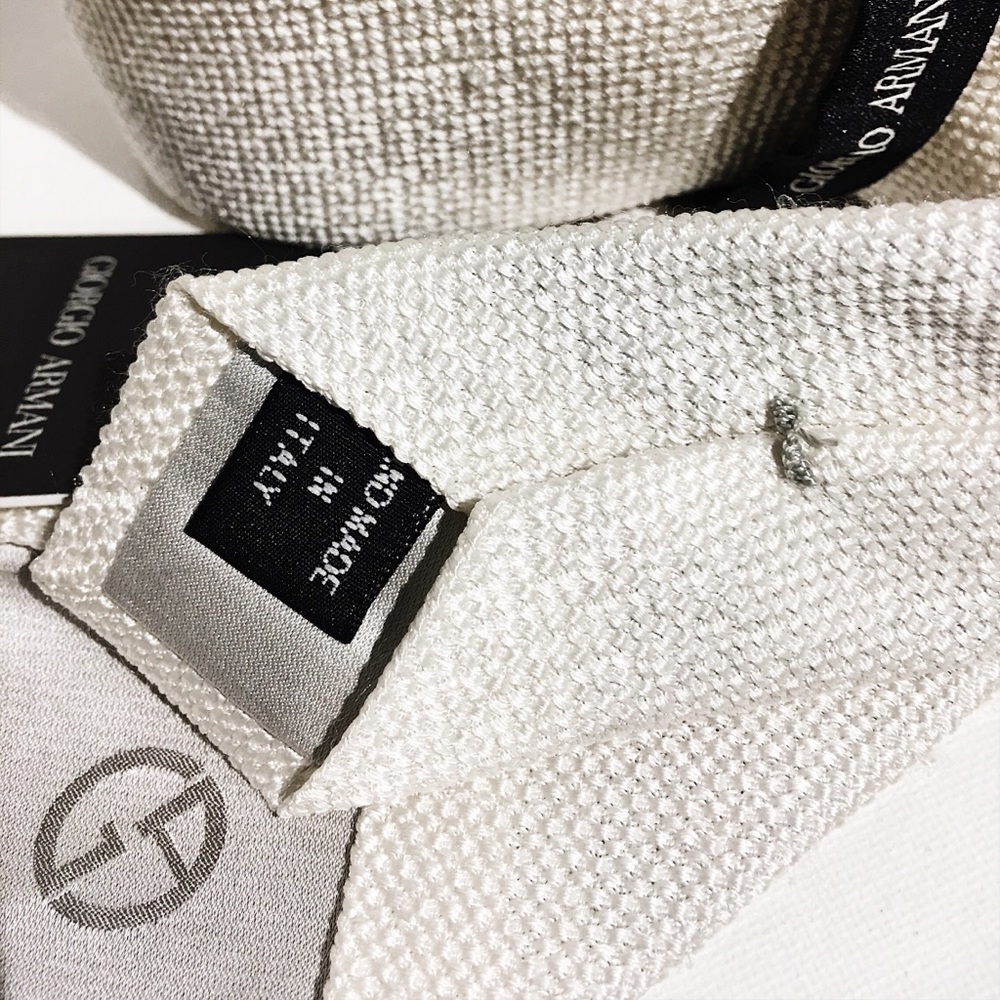 GIORGIO ARMANI Silk Satin Jacquard Tie